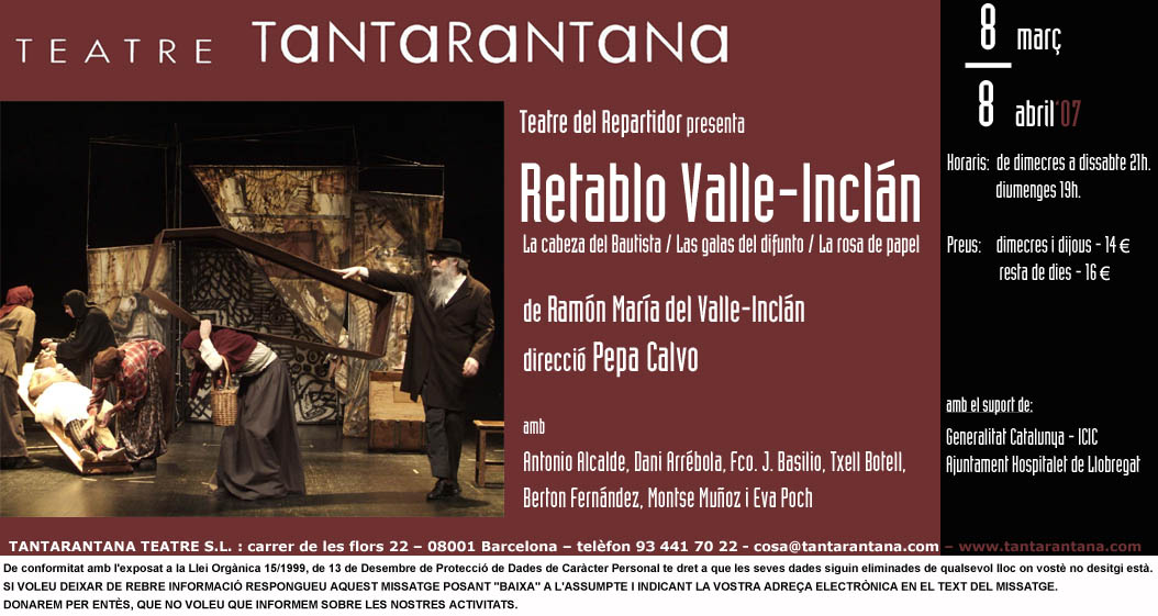 Retablo Valle-Incl&aacute;n. Teatro Tantarantana