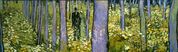 Vincent van Gogh, Dos figuras en el bosque (1890)
