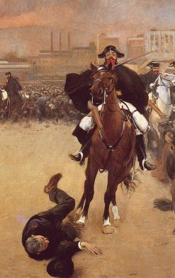 Ramón Casas, La carga (detalle), 1904